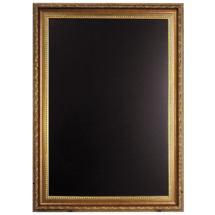 Ardoise murale avec cadre Or, 75 x 105 cm