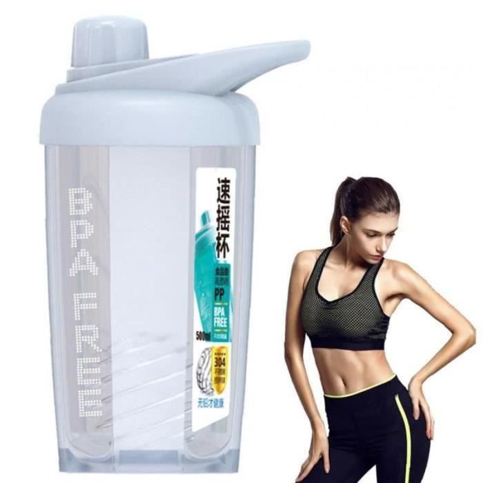 IS07956-1PC Mitigeur de protéine classique Bouteille de shaker avec torsion et serrure PORTABLE PRÉTABLE PROTEINE PROTEINES COUPE