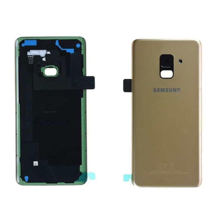 Piece Detachee Originale Cache Batterie Vitre Arrière Or Pour Samsung Galaxy A8 2018 A530F