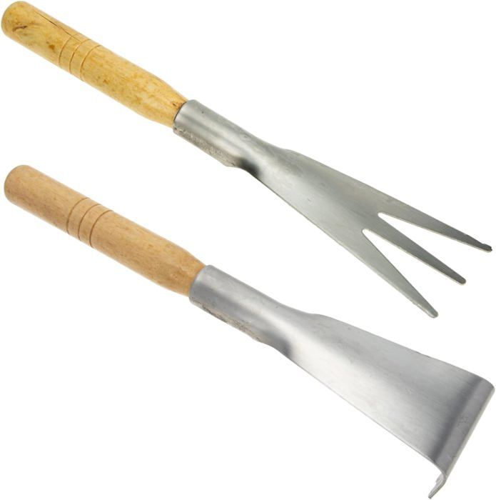 Set De 3 Outils De Jardinage En Acier Inoxydable – Truelles Multifonctions Pour Plantation Et Désherbage