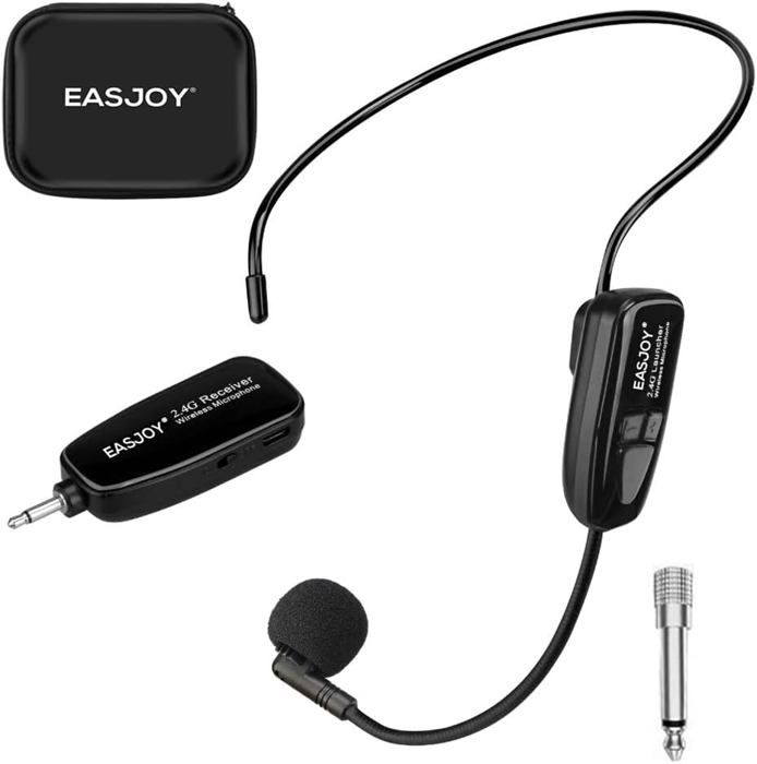 Micro-casque Sans Fil 2.4G Avec Crochet D'oreille Réglable - Batterie Intégrée - Neuf