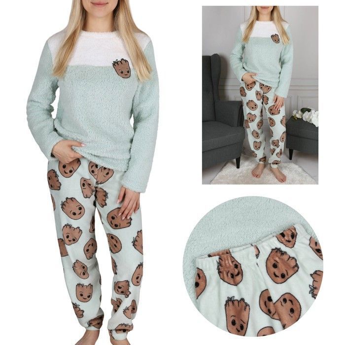 Pyjama Femme 2 Pièces En Polaire – Veste Cardigan à Boutons + Pantalon Ample, Chaud Et Doux, Pour Intérieur Automne-hiver