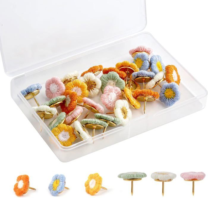 200 Punaises Transparentes Tête Plastique 16mm - Pointe Acier Pour Tableau Liège Et Affichage