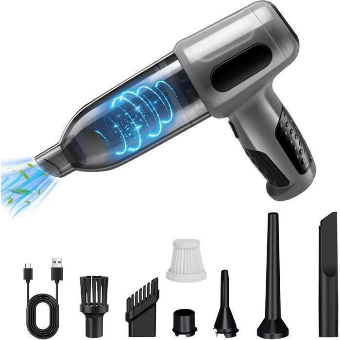 Aspirateur de voiture aspirateur sans fil multifonction aspirateur à main puissant 600010000pa 6000pa