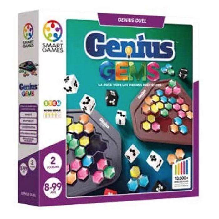 SmartGames - Genius Gems logique - SMART GAMES - SGHP003FR - Bleu - Dès 7 ans