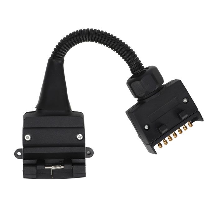Adaptateur Remorque 4 Vers 7 Broches - Convertisseur EU/USA - Pour Voiture, Camping-car, Caravane
