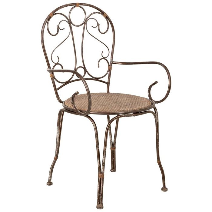 Chaise en métal 52 7x50 1x45/92 7h cm
