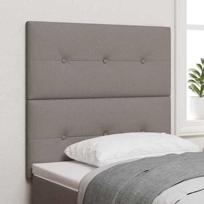 vidaXL Tête de lit réglable en hauteur Taupe 90 cm tissu 3337799