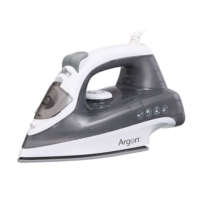 DAM Fer à repasser gris avec semelle en céramique 2200W de puissance et 200ml de capacité. 268x108x15 Cm. Couleur : Gris - Dam