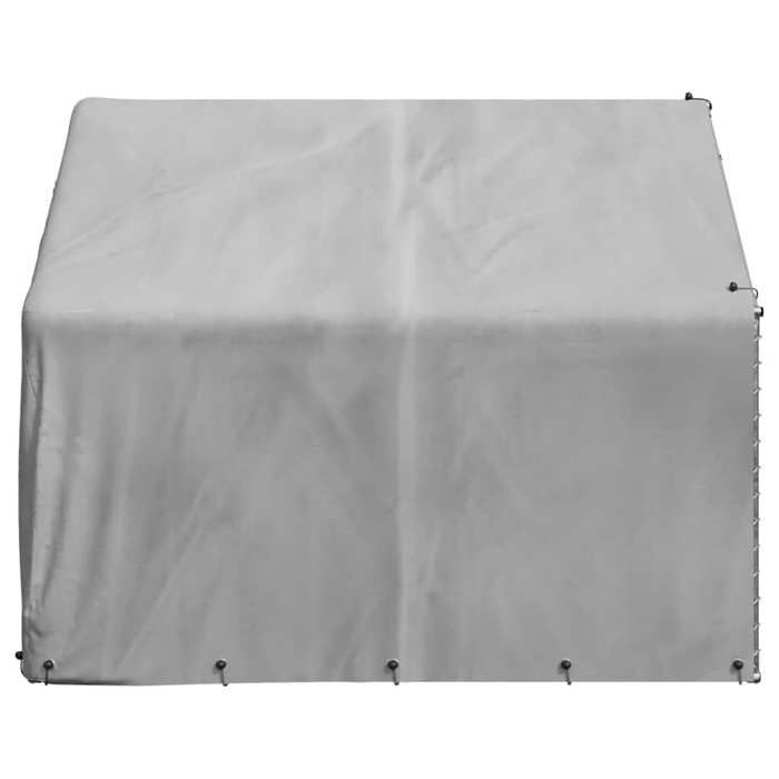 Niche dextérieur pour chien - WIENS - 2x2x1 5 m - Acier galvanisé - Couvercle inclus - Argent Niche dextérieur pour chien - WIENS - 2x2x1 5 m - Acier galvanisé - Couvercle inclus - Argent