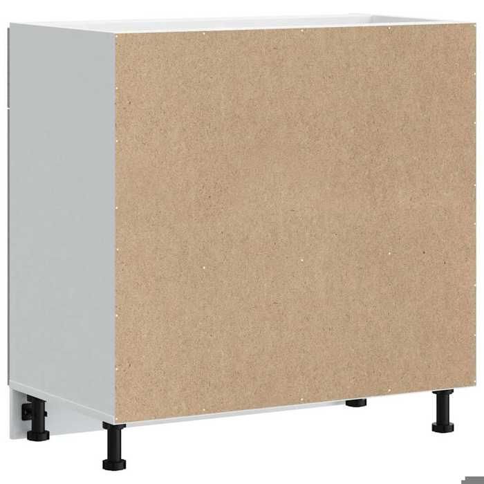 Moderne Placard de cuisine Lucca SWEETY Meuble bas de cuisine sonoma gris bois ingénierie 80x46x81.5 cm BB958