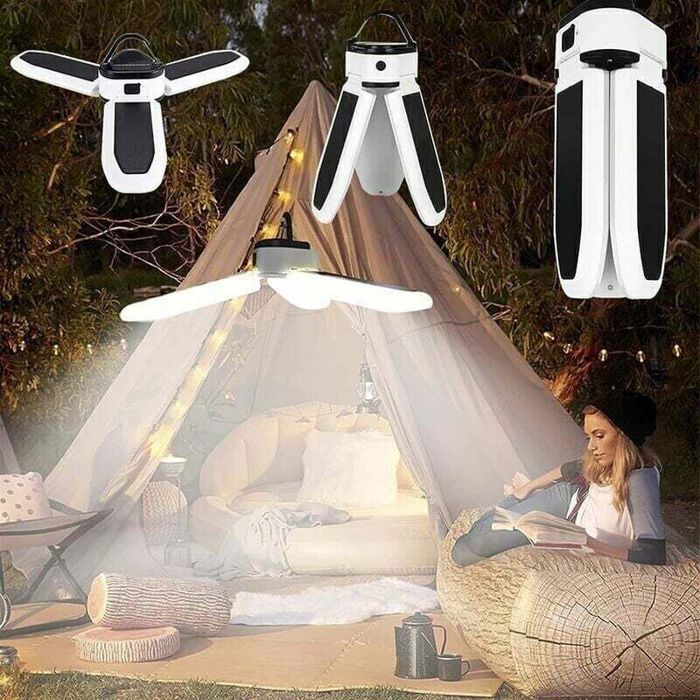 Lampe solaire LED portable - ZOR® - Lanterne de camping - Batterie externe rechargeable - Éclairage puissant Lampe solaire LED portable - ZOR® - Lanterne de camping - Batterie externe rechargeable - Éclairage puissant