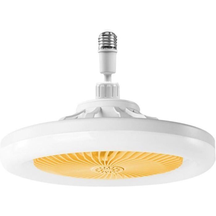 Ventilateur de plafond avec lumière - ZOR® - Télécommande - Silencieux - Jaune - 3 vitesses - Minuterie réglable - Zor