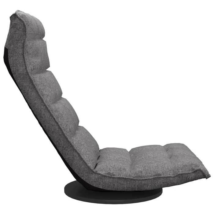 TOP 2026 Chaise pivotante de sol - POUR 1 PERSONNE - Gris clair Tissu - 60x54x34 cm FF148