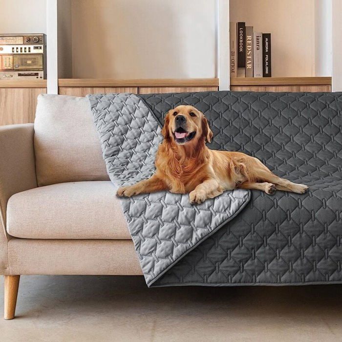 MHY® - Couverture imperméable pour chien et chat - Lavable - Douce - Housse de canapé réversible pour chiots et chats 130 x 200 cm