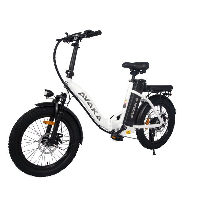 VéLo Électrique AVAKA BZ20PLUS - Roue à Rayons De 20 Pouces - Moteur 500W - Batterie 48V 18.2Ah - Vitesse Max 30 km/h - Blanc