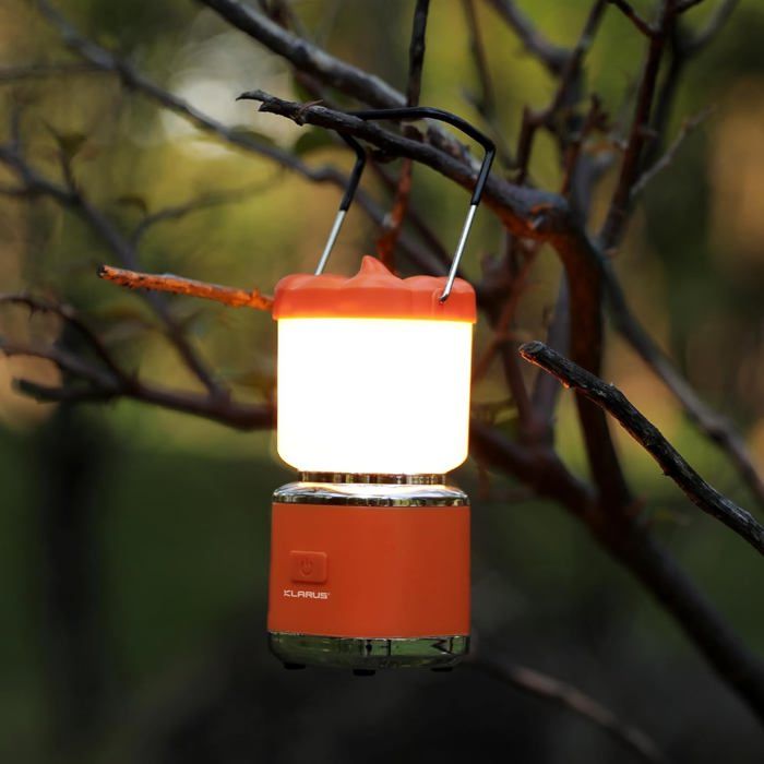 Étanche CL8 Mini Lanterne de Camping Citrouille Lampes de Camping Rechargeables avec Crochet Pliable 5 Modes dÉclairage Lampe