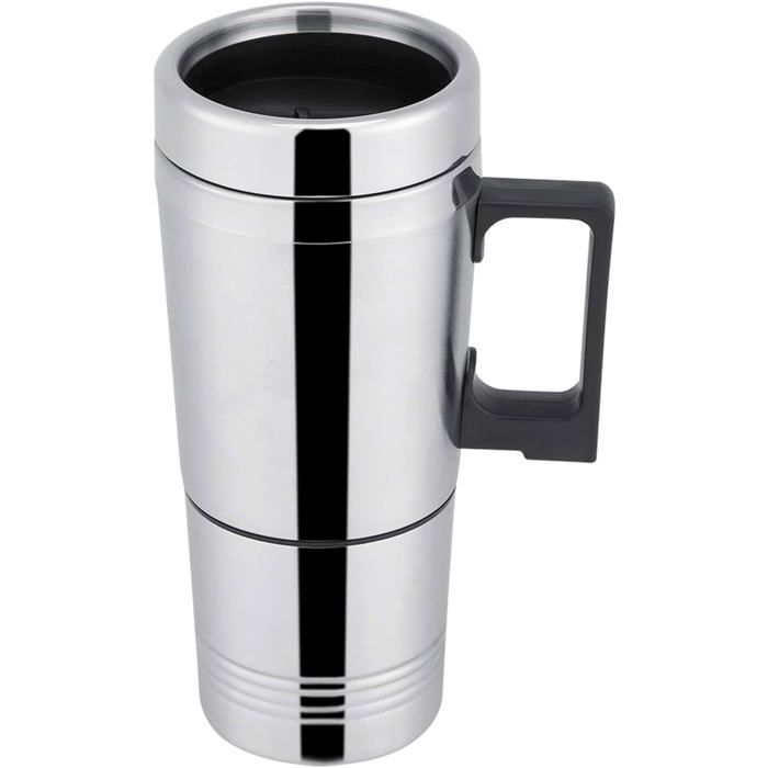 Electric Hot Water Kettle 12V/24V 300ML Stainless Steel Car Coffee Maker Heating Cup Drinking Bottle 12V