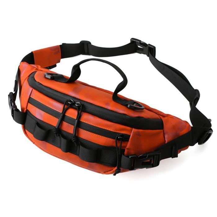 Sac Banane de Pêche Sac Banane de Pêche Étanche Rangement Multicouche Intégré pour la Pêche en Plein Air Voyage Camping Cyclisme C