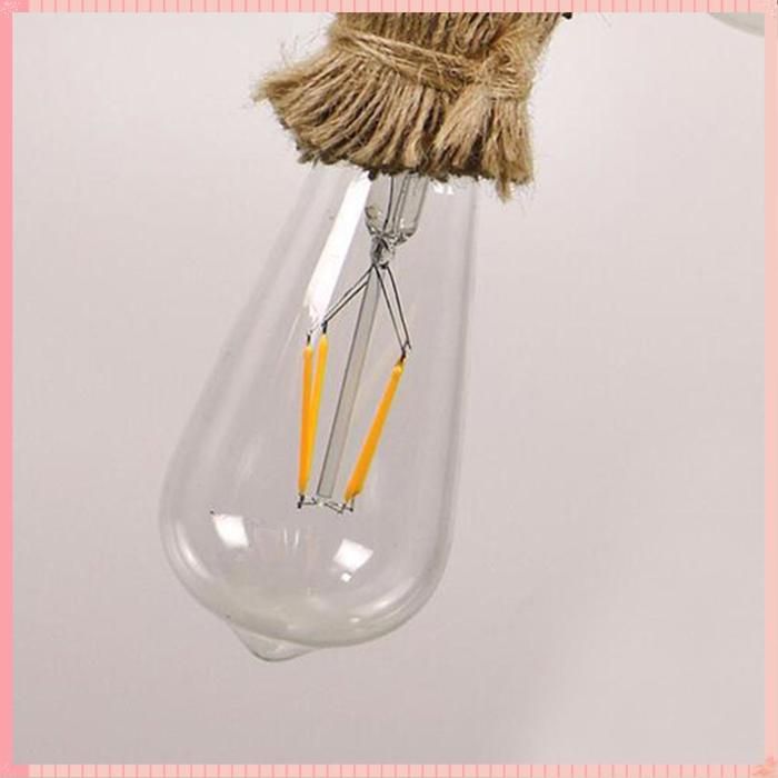 AUCUNE Corde de chanvre pour lampe suspendue 1 Lampe Suspendue En Jute Pour Décoration Style luminaire fete Tête unique 1 5 m