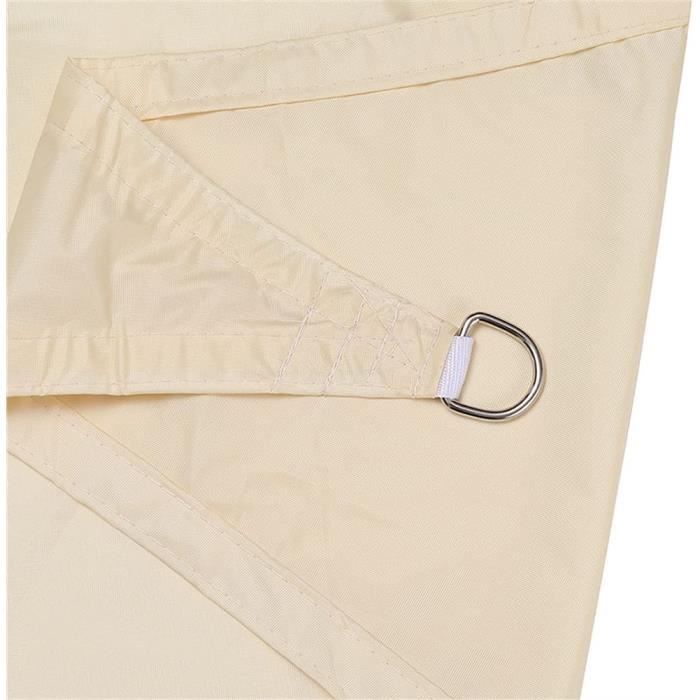 Voile D'ombrage Rectangulaire 5x6 M – Tissu HDPE Anti-UV 96%, Résistante Au Vent, Pour Terrasse/piscine