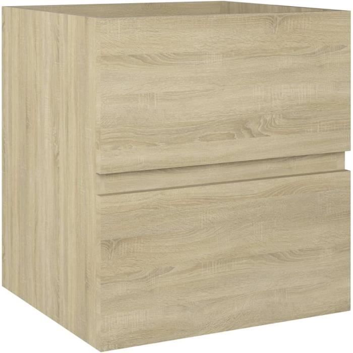 Armoire de Lavabo Armoire de Salle de Bain Toilette Meuble de Rangement