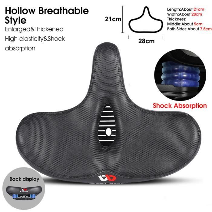 Creux WEST BIKING Selle de velo electrique sans antarctique siege de velo de route coussin de cyclisme lo Cdiscount Sport