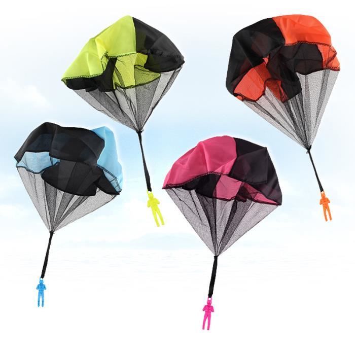 Lot De 6 Parachutes Jouets – Jeu Extérieur Pour Enfants – Anniversaire, Exploration Et Couleurs Vives !