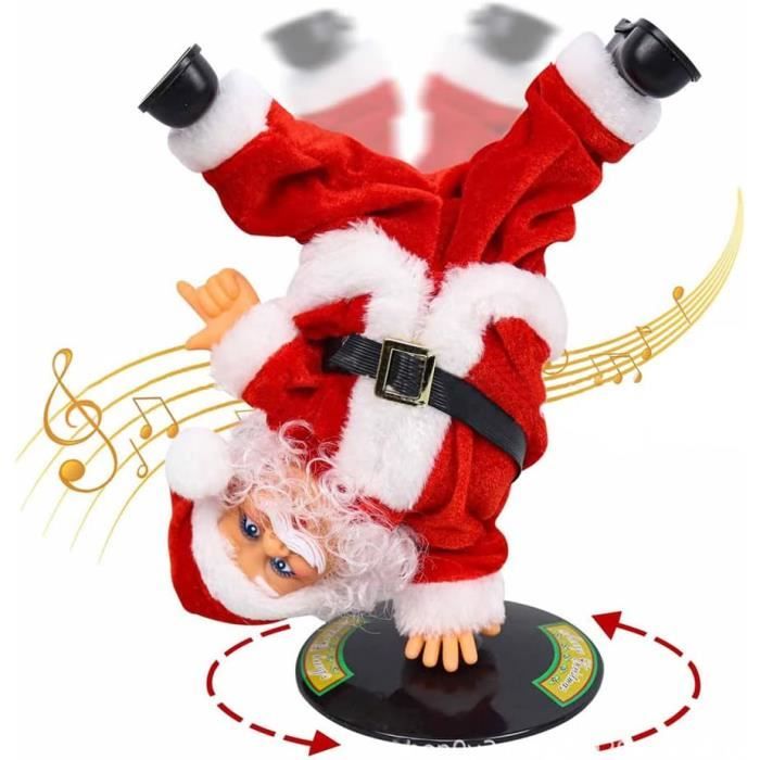 Père De Noël Hip-Hop Danse Papa Noël Décor Pour Sapin De Noël Poupée  Musical Peluche Chantant 13 X 9 X 26Cm Rouge[Z535] - Cdiscount Maison
