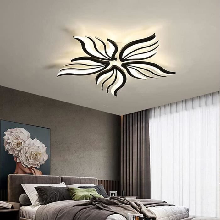 Plafonnier LED 35W Dimmable Télécommande - Luminaire Carré Moderne Salon Chambre Cuisine
