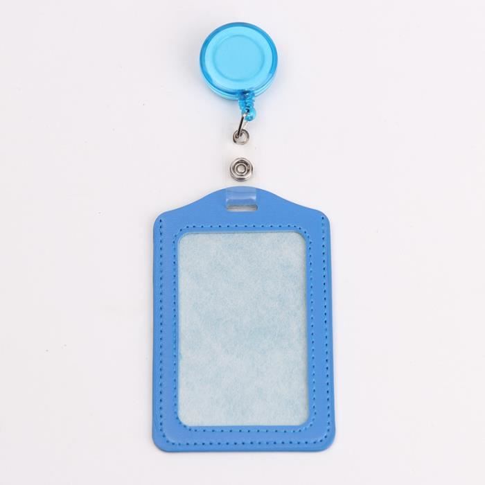 10 Porte-Badges Rétractables Yoirzit - Cuir PU Multicolore | Pour Étudiants, Infirmières, Bureau