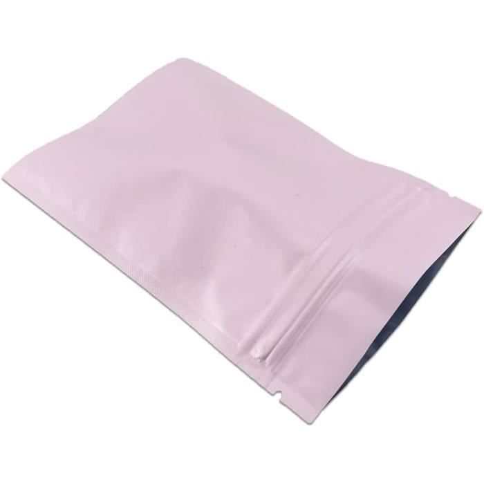 Lot De 100 Sacs En Feuille D'aluminium Argenté Avec Fermeture à Chaud