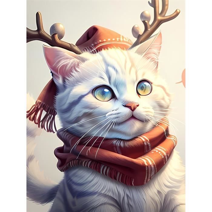 Citrouille Chat Noir Diamond Painting,5D DIY Diamant Painting