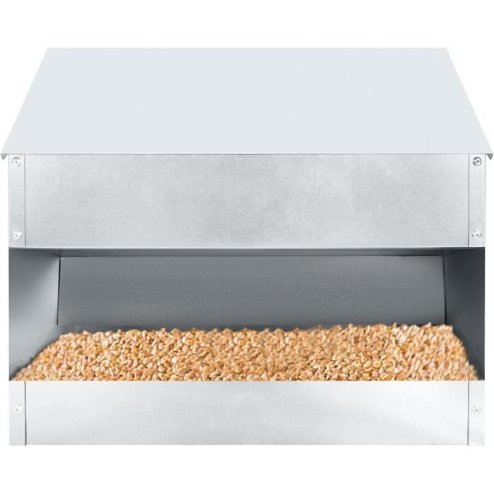 Comparer les prix de Mangeoire Automatique pour Volaille - UISEBRT - Capacité 15KG - Acier Galvanisé Étanche
