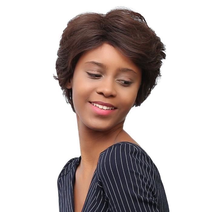 Nouvelle Mode Perruque Cheveux Courts Coiffure Synthétique