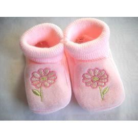 Chaussons B b Brod Marque Taille Unique 0 3 Mois Rose Fleurs