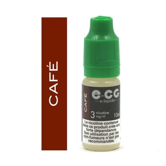 E-liquide E-CG - Goût Café 3 mg/ml