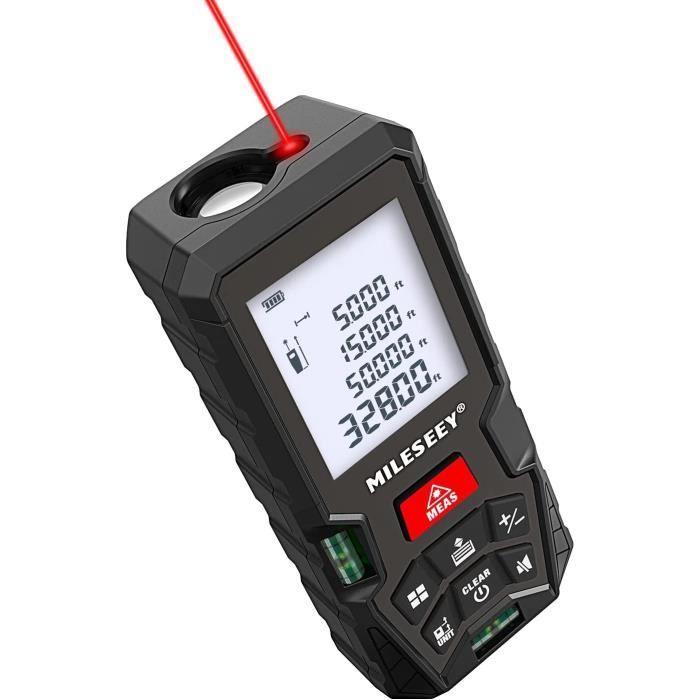 INKERSI règle de ruban laser à chaud outil de mesure laser 120m 100m 80m 60m 50m 40m mesure de distance laser avec 2 niveaux à bulle