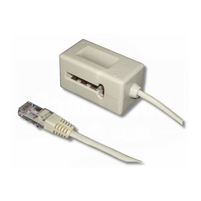Adaptateur RJ45 mâle / fiche en T femelle (PTT)… Cdiscount Informatique