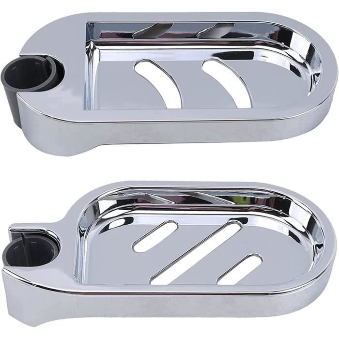 Porte-savon Transparent Réglable Pour Douche – Design Ovale, Fixation 22 Mm Sur Barre, Facile à Nettoyer - 9
