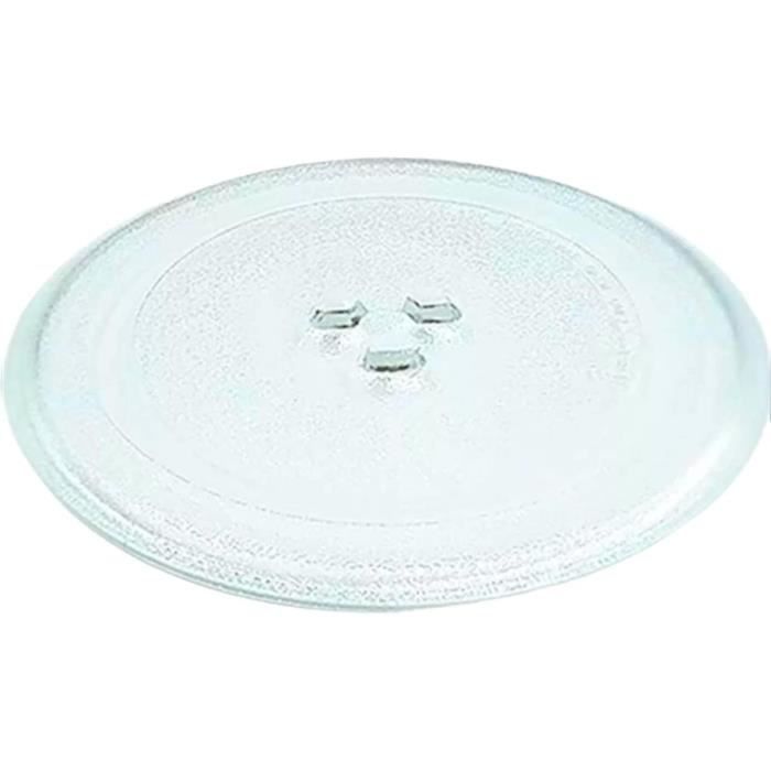 Quailitas Plateau tournant en verre pour micro-ondes 255 mm avec 3