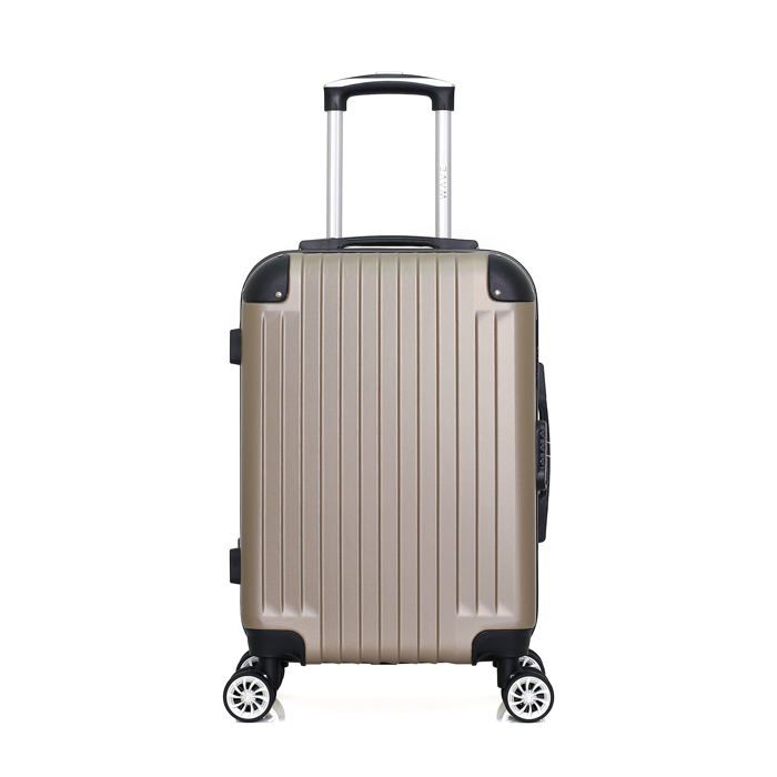 Valise Cabine 4 Roues Design Paris Tour Eiffel Avec Motif 2CV – Trolley Rigide Original