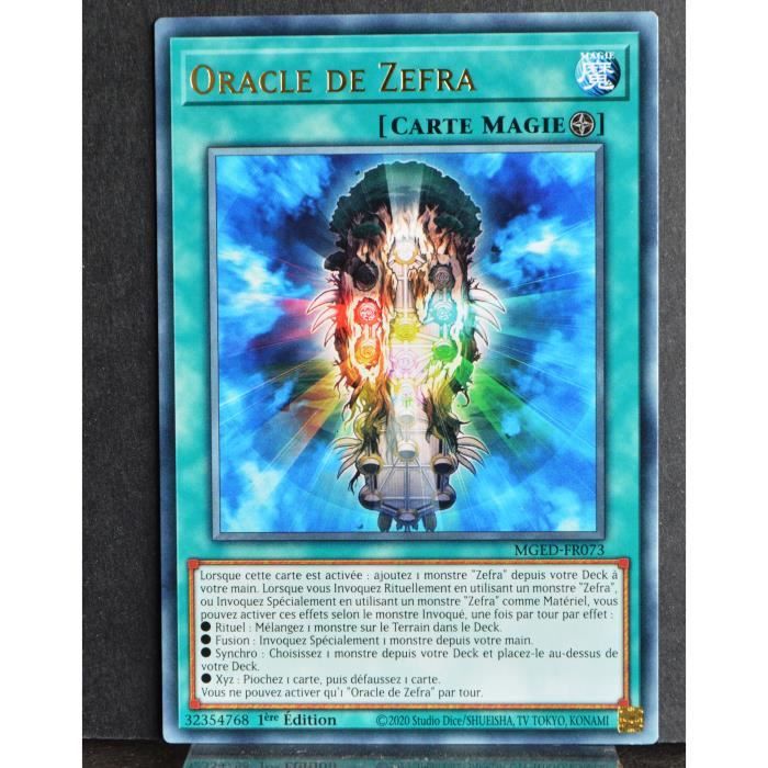 Carte YU-GI-OH MGED-FR073 Oracle de Zefra 1ED NEUF FR - Cdiscount Jeux ...