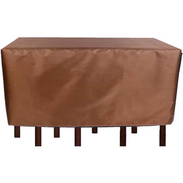 80x80x80cm(LxWxH) Housse Table De Jardin 420D Oxford Bache