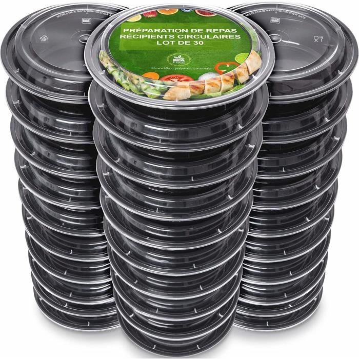 Boite Repas [Lot de 30] Meal Prep Containers Réutilisables Boites