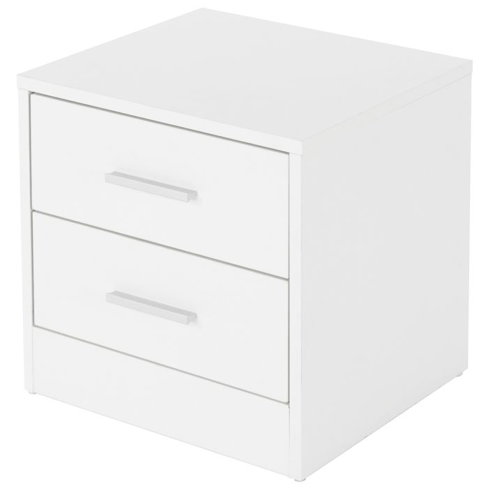 ML-Design Table de Chevet avec 2 Tiroirs Blanc 38 x 37 x 34 cm en Bois Table de Nuit dAppoint Commode Console ML-Design Table de Chevet avec 2 Tiroirs Blanc 38 x 37 x 34 cm en Bois Table de Nuit dAppoint Commode Console