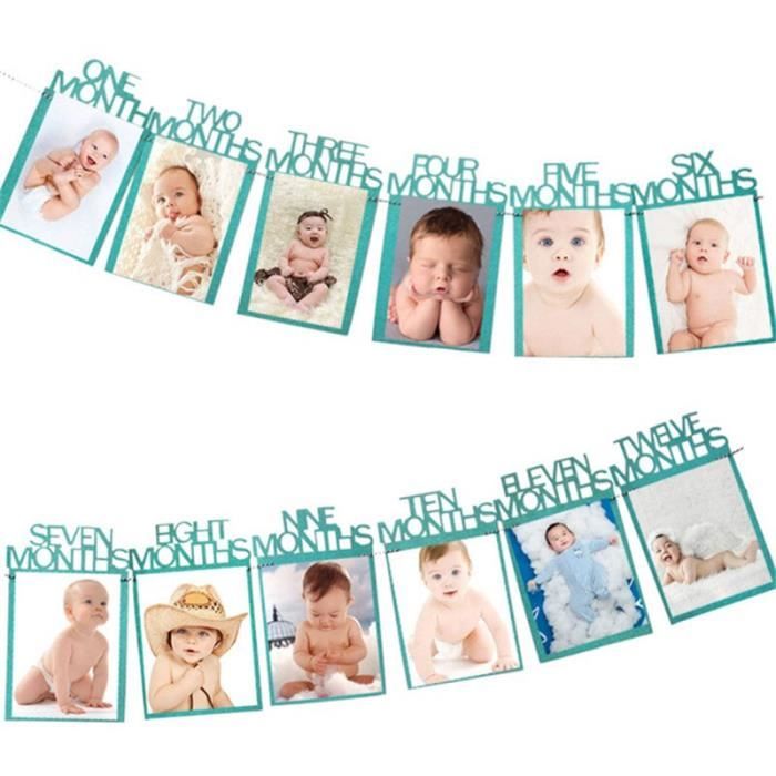 12 Mois Cadre Photo Banniere Premier Joyeux Anniversaire Fete Decorations Enfants 1st Bebe Garcon Modele Style 11 Jbhfcda Achat Vente Banderole Banniere Cdiscount