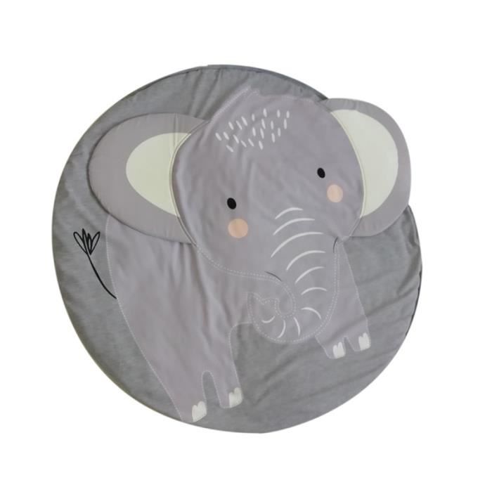 Tapis D Eveil 90cm Creatif Elephant Conception Bebe Tapis De Jeu Tapis Rond Coton Animal Tapis De Jeu Nouveau Ne Type Elephant Cdiscount Puericulture Eveil Bebe