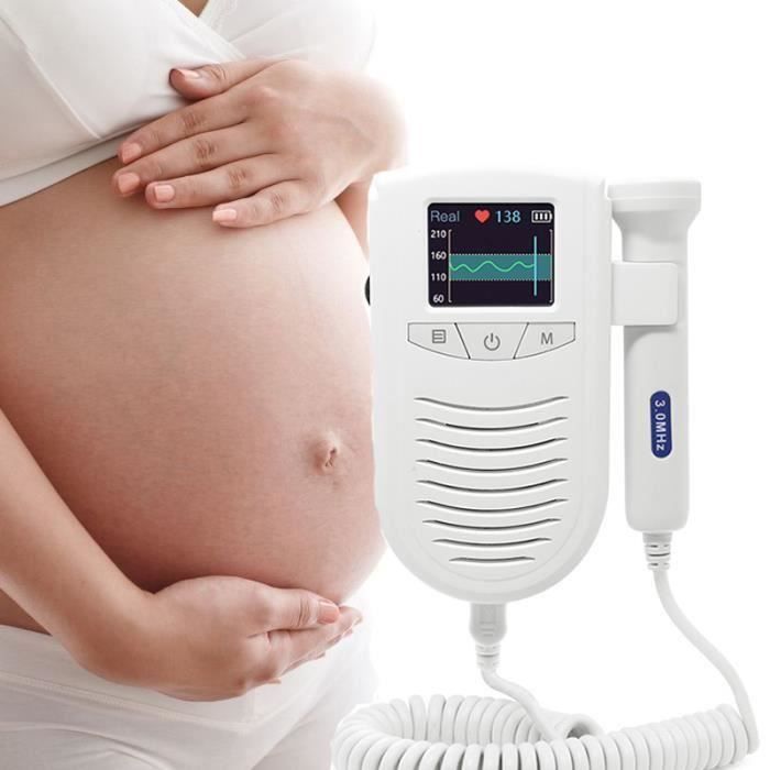Doppler Fœtal Ecoute Cœur Bebe Heartbeat Sounds Avec Ecran Lcd Moniteur De Frequence Cardiaque Blanc C1777 Cdiscount Sante Mieux Vivre