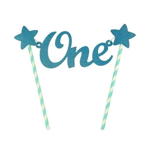 Bleu 1er Premier Anniversaire Gateau Topper Gateau D Anniversaire Fait A La Main Banniere De Bruant Pour Bebe Garcon Fille Bir Cdiscount Maison